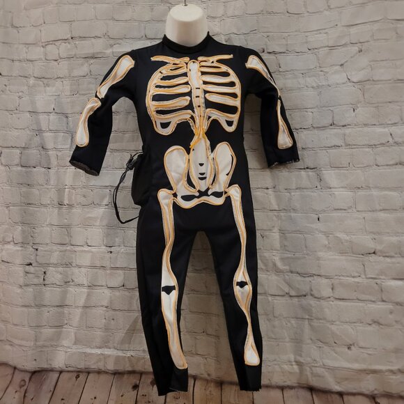 HSCTEK Light Up Skeleton Costume Kids, Size: 5T - Picture 2 of 3